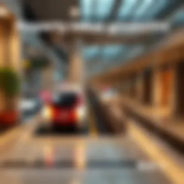 Graph illustrating property value trends in relation to metro accessibility