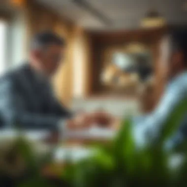 Contract signing between landlord and tenant