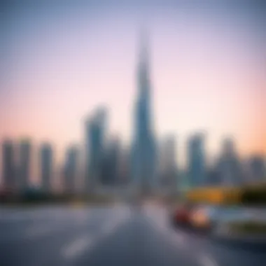 Dubai skyline with modern architecture