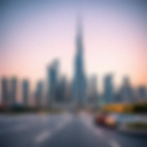 Dubai skyline with modern architecture