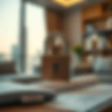 Conceptual depiction of a secure rental agreement in Dubai