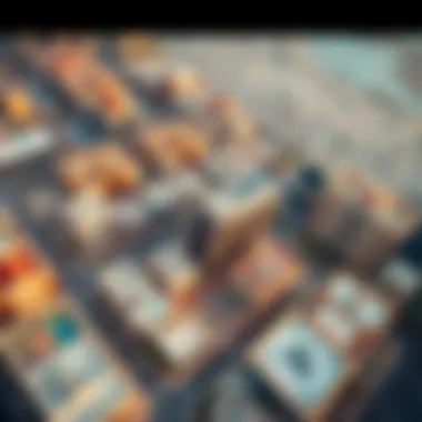 Aerial Perspective of Sharjah's Growing Real Estate Aerial view of Sharjah's real estate development