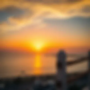 Sunset Over Palm Jumeirah Stunning sunset over Palm Jumeirah showcasing its unique landscape