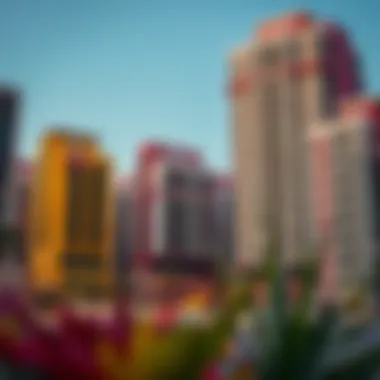 Vibrant residential buildings in Dubai International City illustrating the community vibe