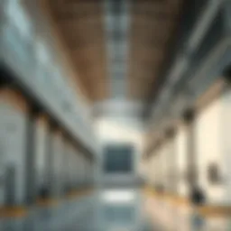 Modern warehouse facility in Dubai showcasing architectural design