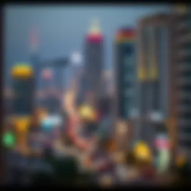 Visual representation of key neighborhoods within Dubai's zip code system