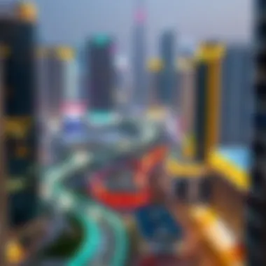 Vibrant urban landscape of Dubai reflecting ongoing developments
