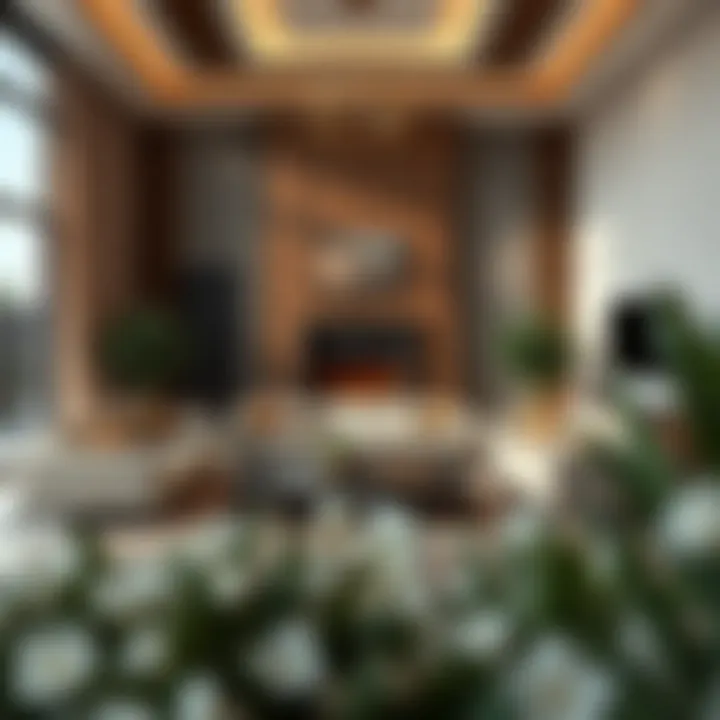 Beautiful living room of a rental villa