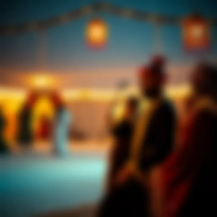 Cultural performances reflecting Emirati traditions during winter
