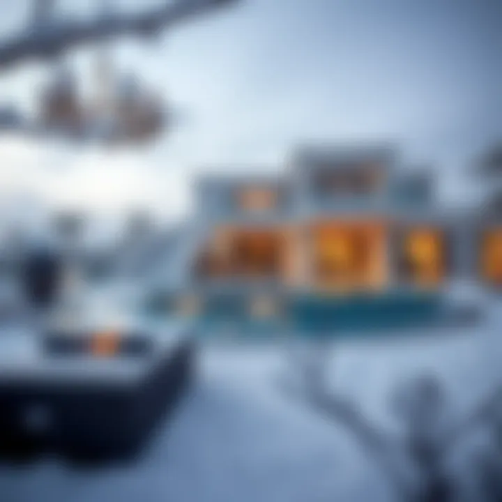 A luxurious villa showcasing winter real estate trends